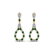 teardrop-diamond-earring-for-women-with-emerald-in-14K-yellow-gold-FDEAR8106GEMGRANGLE1-NL-YG